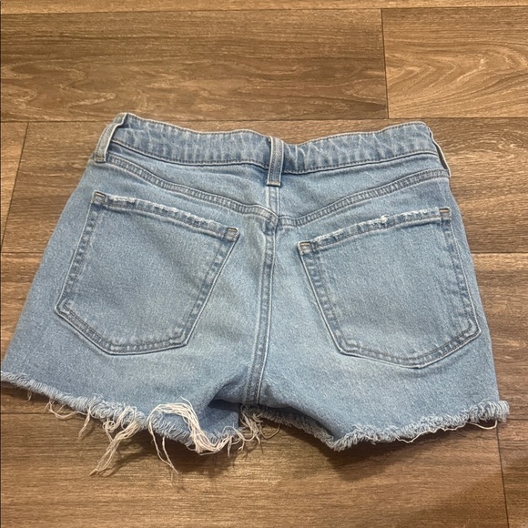 Old Navy Light Blue Distressed Denim Shorts - Picture 3 of 5